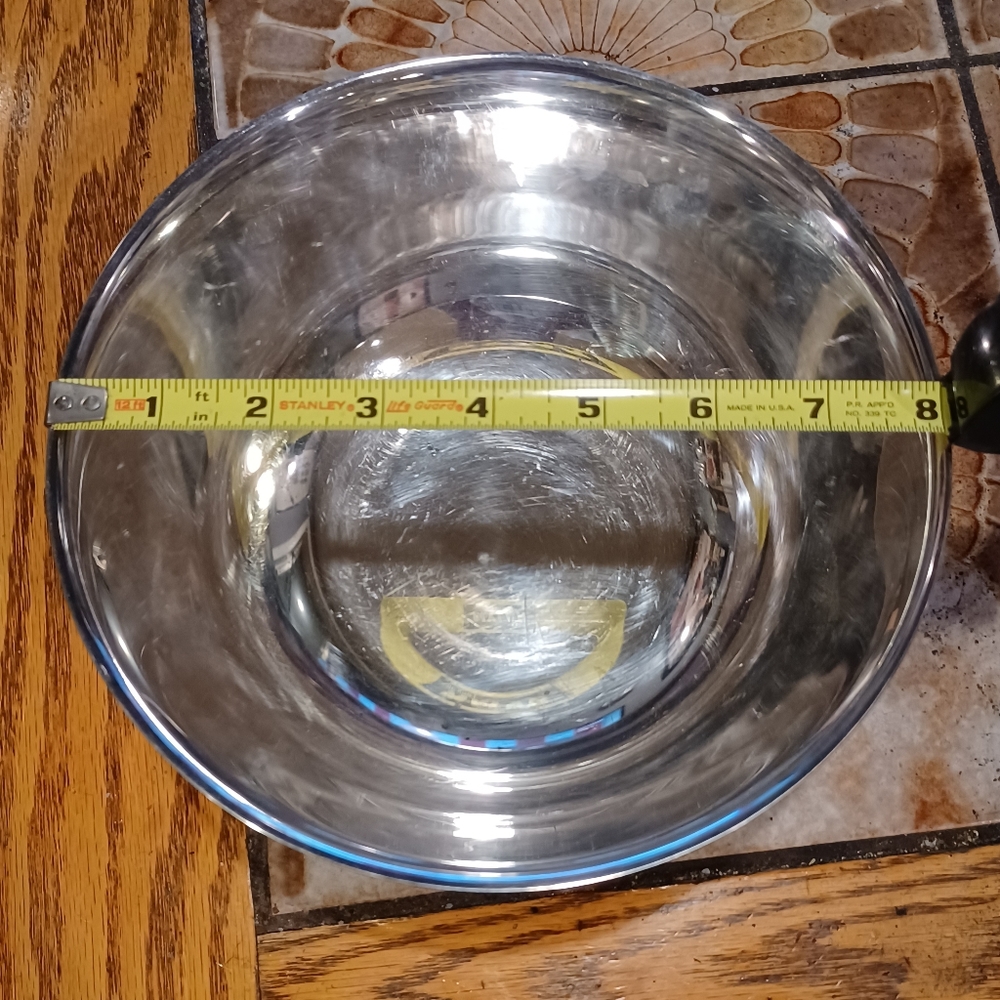 Paul Revere reproduction silver bowl 8 inches produced by WM A Rogers